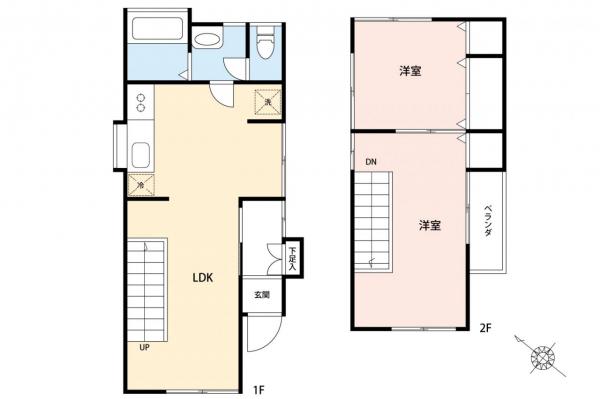 狭山市水野　中古一戸建て 間取り図