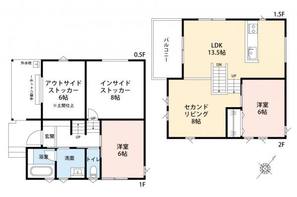 入間市大字上藤沢　新築一戸建て 間取り図