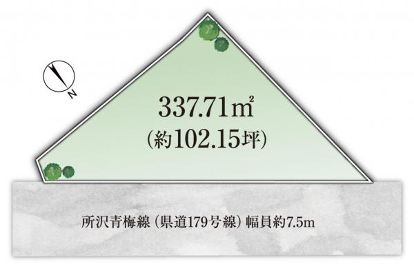【住協だけのお預かり物件】入間市宮寺 土地 全体区画図