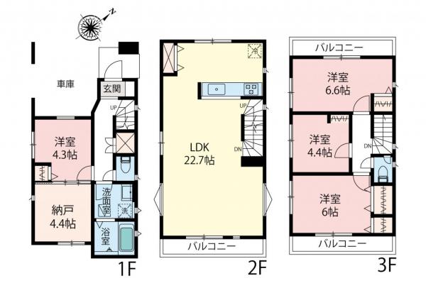 新築一戸建て 富士見市東みずほ台３丁目 東武東上線みずほ台駅 4,580万円