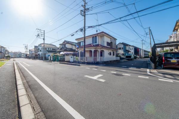 飯能市双柳　土地 前面道路含む現地写真