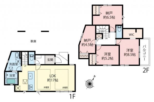 杉並区下井草2丁目　新築一戸建て 間取り図