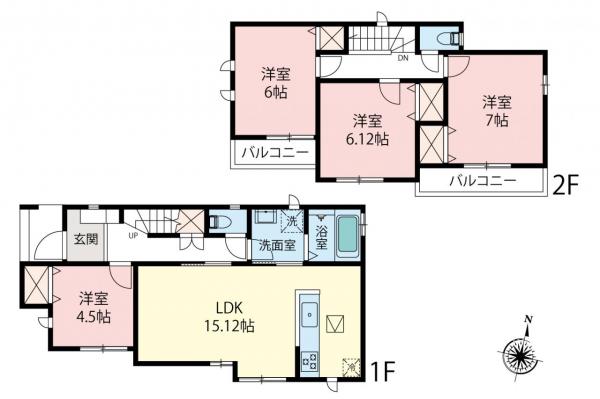 新築一戸建て 川越市大字砂 東武東上線新河岸駅 4,090万円