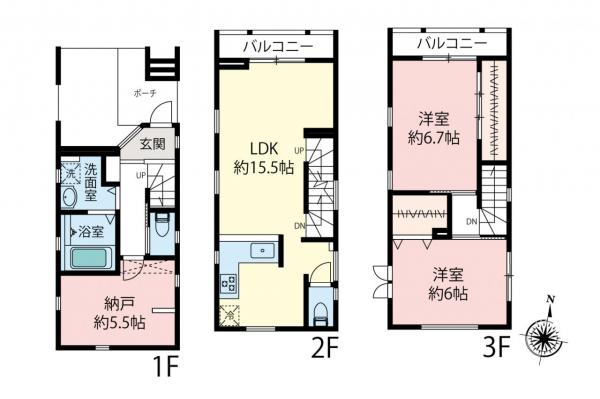 中古一戸建て 富士見市関沢３丁目 東武東上線鶴瀬駅 2,699万円