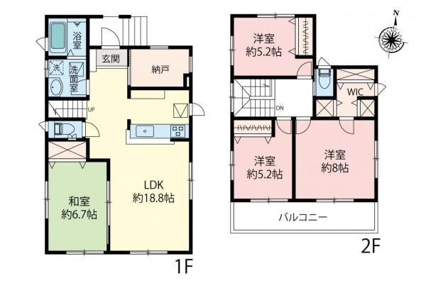 中古一戸建て 所沢市中新井５丁目 西武新宿線新所沢駅 3,180万円