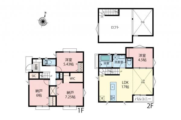 杉並区下井草2丁目　新築一戸建て 間取り図