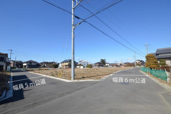 【注文住宅用地／北坂戸駅徒歩9分】坂戸市片柳　土地 前面道路含む現地写真
