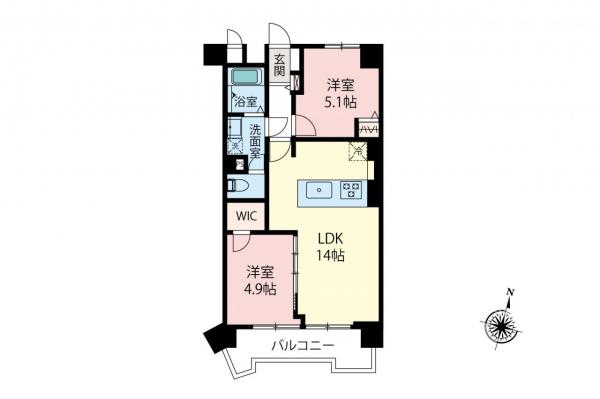 豊島園パークマンション　9階 間取り図