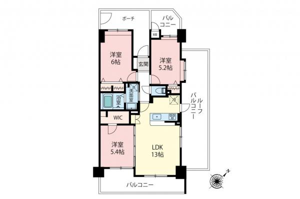 アーベイン朝霞エルディア　5階 間取り図