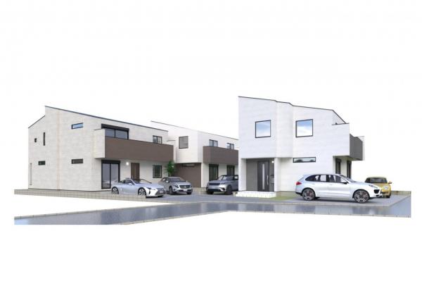 狭山市鵜ノ木　新築一戸建て 完成予想図（外観）