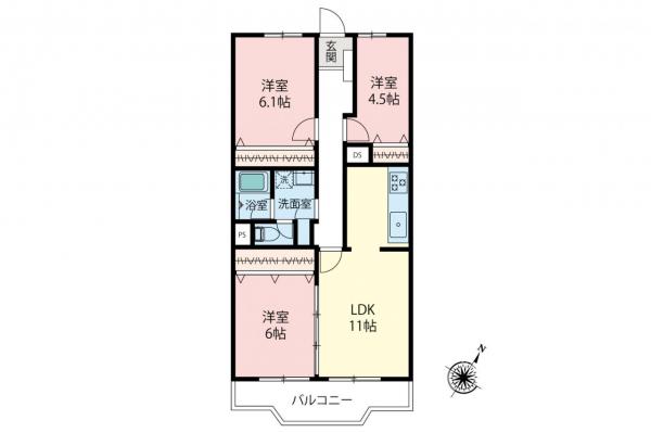 志木ニュータウン南の森壱番街　5階 間取り図