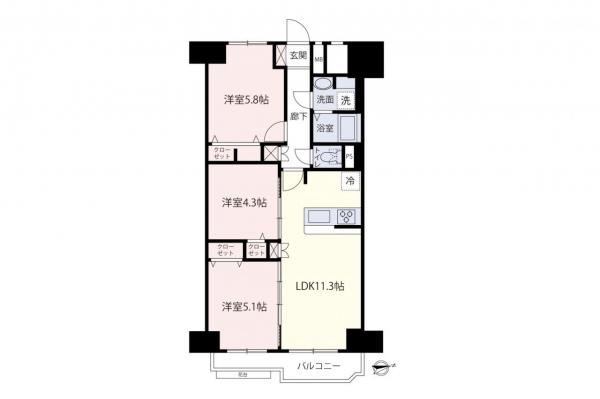 グリーンビレッジ豊玉　7階 間取り図