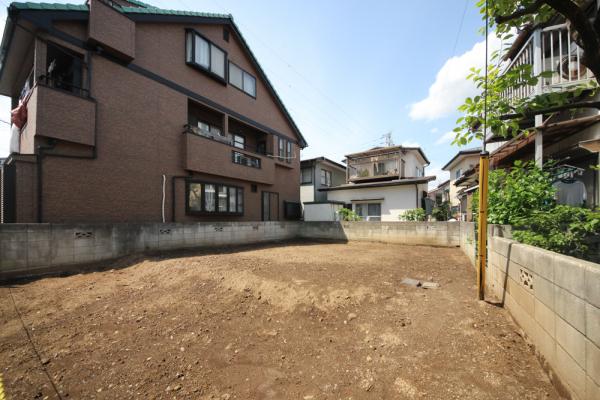 【新価格／間口9ｍ】川越市むさし野南　土地 現地土地写真