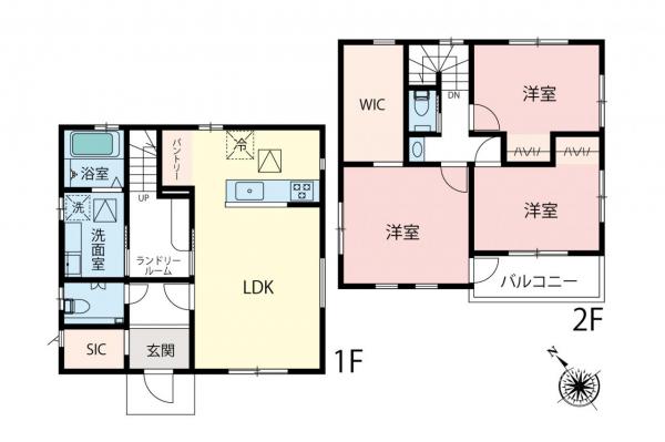 日高市高萩　新築一戸建て 間取り図