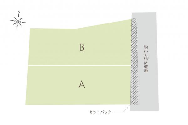 練馬区小竹町2丁目　土地 区画図