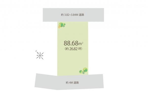 新座市東3丁目　土地 区画図