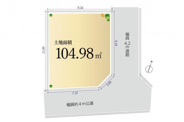 【自由設計・セミオーダー住宅対応】グランシアふじみ野　北野２丁目2期 区画図