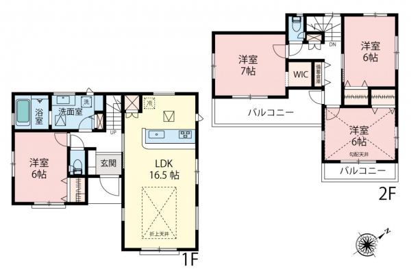 新築一戸建て 所沢市大字上安松 西武池袋線所沢駅 4,998万円