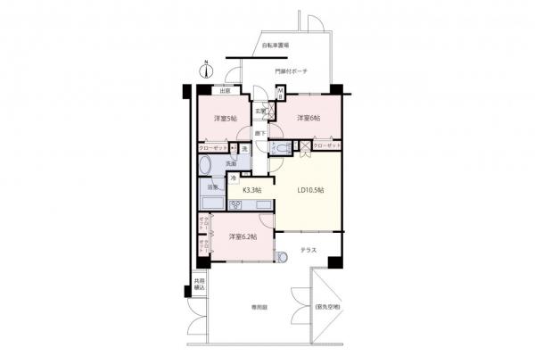 【住協のお預かり物件】フォレストレジデンス百草園 間取り図