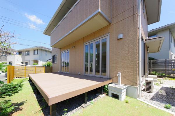 【リフォーム完了／南庭＆ウッドデッキ付】川越市笠幡　中古一戸建て 庭