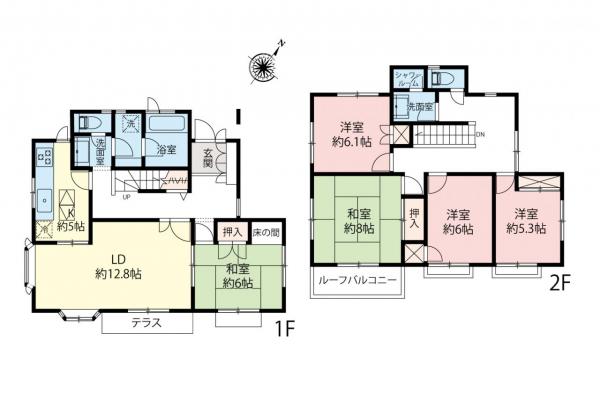 中古一戸建て 所沢市中富南４丁目 西武新宿線航空公園駅 3,299万円