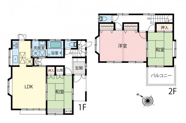 中古一戸建て 川越市大字砂 東武東上線新河岸駅 3,380万円