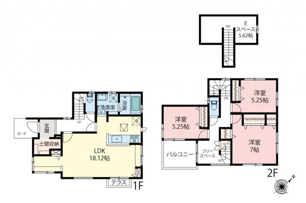 新座市池田3丁目　新築一戸建て 間取り図