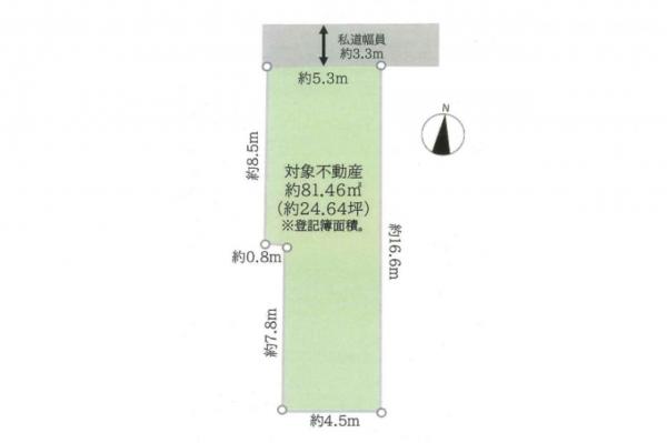 土地 板橋区富士見町 東武東上線中板橋駅 5,280万円