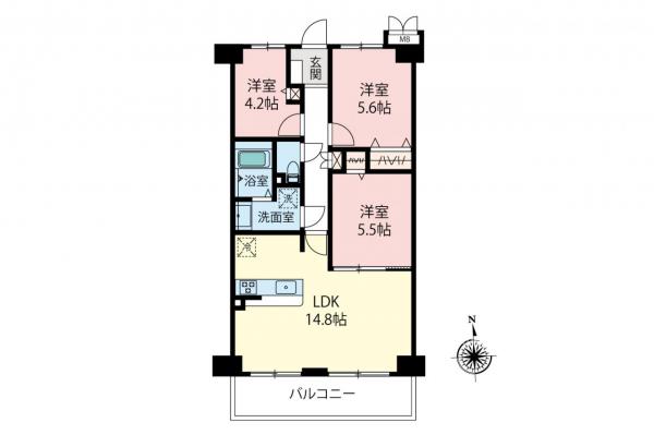 エクセルふじみ野　3階 間取り図