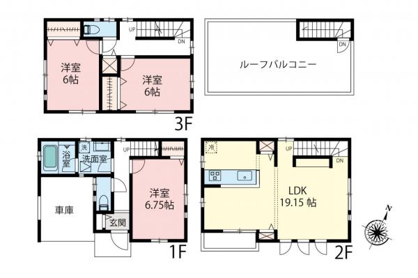 新築一戸建て 入間郡三芳町大字北永井 東武東上線鶴瀬駅 2,880万円