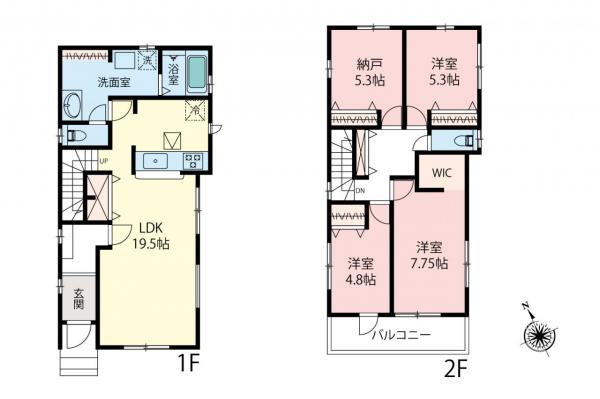 新築一戸建て 志木市本町４丁目 東武東上線志木駅 5,480万円～6,180万円