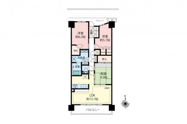 グランビュースクエア　7階 間取り図
