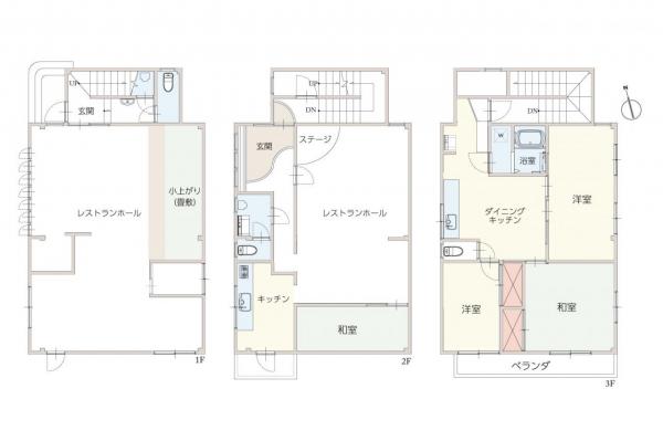 【住協おあずかり物件】入間市仏子　店舗付き中古一戸建て   間取り図