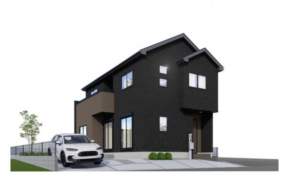 狭山市柏原　新築一戸建て 完成予想図（外観）