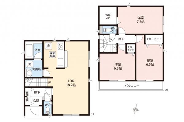 新築一戸建て 入間市東藤沢５丁目 西武池袋線武蔵藤沢駅 3,290万円