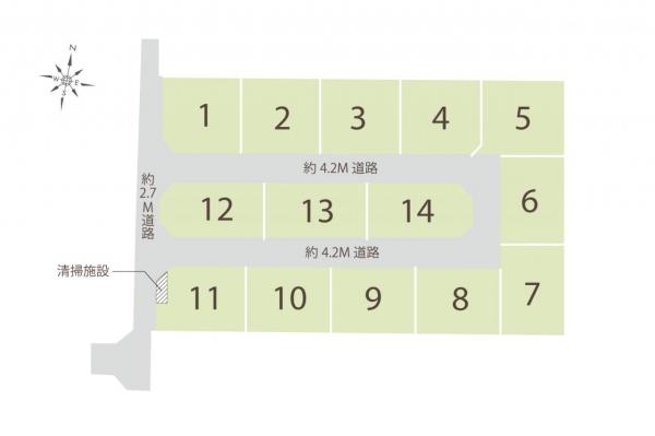 飯能市双柳　土地 区画図