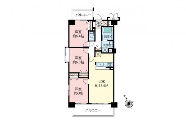 レーベンハイム和光ヒルズ弐番館　2階 間取り図