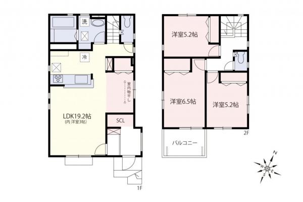 【住協だけのお預かり物件】入間市上藤沢　中古一戸建て 間取り図