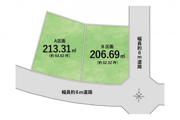 東村山市多摩湖町3丁目　土地 全体区画図