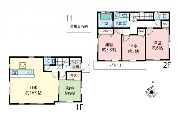 中古一戸建て 練馬区大泉学園町８丁目 西武池袋線大泉学園駅 4,230万円