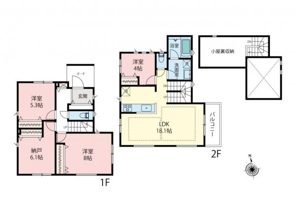 中古一戸建て 所沢市美原町４丁目 西武新宿線新所沢駅 4,998万円