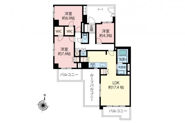 中古マンション 練馬区関町北１丁目 西武新宿線武蔵関駅 7,799万円