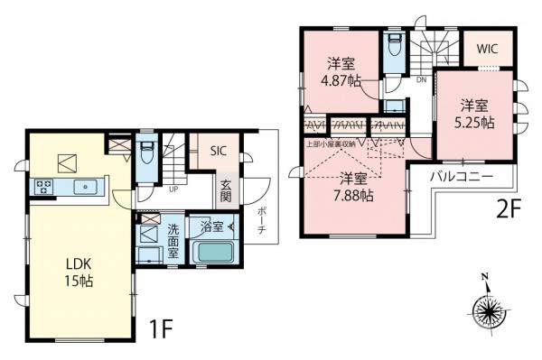 練馬区谷原6丁目　新築一戸建て 間取り図