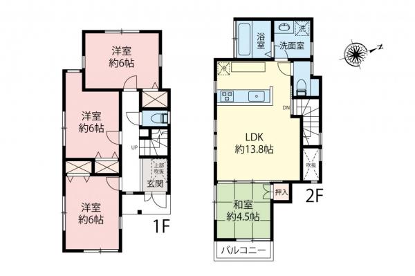 中古一戸建て 小金井市貫井南町１丁目 JR中央線武蔵小金井駅 4,380万円