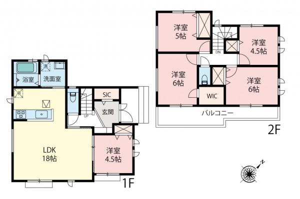 新築一戸建て 清瀬市上清戸２丁目 西武池袋線清瀬駅 5,990万円