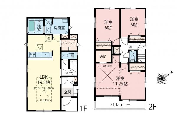 新築一戸建て 川越市かすみ野１丁目 JR川越線笠幡駅 3,190万円～3,490万円