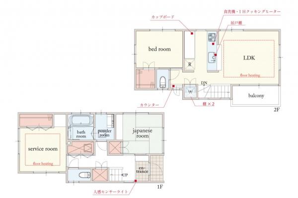 志木市幸町　中古一戸建　 間取り図