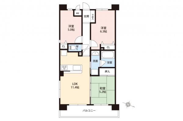 中古マンション 入間市大字仏子 西武池袋線仏子駅 1,790万円