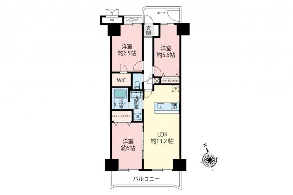 ソフィア志木　9階 間取り図