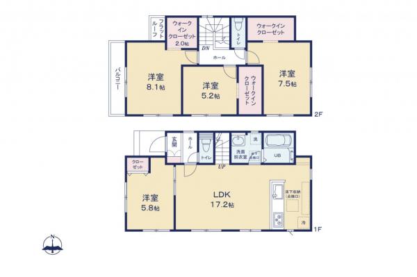 新築一戸建て 川越市藤木町 JR川越線南古谷駅 3,299万円～3,599万円